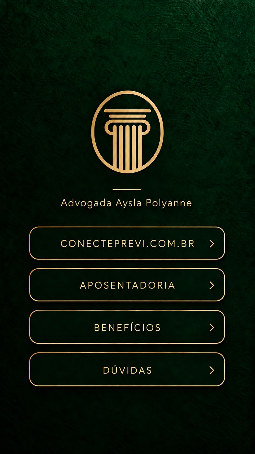 Advogada Aysla Polyanne. ConectePrevi, aposentadoria, benefícios e dúvidas.